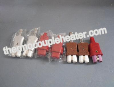 China High Temp Resistance Connector Plug In Rubber Thermocouple Accessories With Ceramic Plug for sale