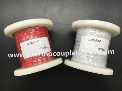 中国 Customized Thermocouple Cable J 40AWG 0.08mm With Teflon Coating 販売のため