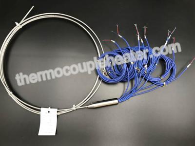 China AISI 304 Sheath Type J Multipoint Mineral Insulated Thermocouple Wire Ungrounded for sale