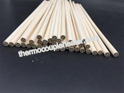 China 98.3---99.9% MgO Magnesia ceramic pipes tubes pin rod for cartridge heater for sale