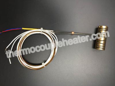 China 280V 350W Brass Nozzle Coil Heaters For Hot Runner Mold  With Thermocouple for sale