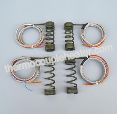 China Hot Runner Electric Heating Element Coiled Heaters With Thermocouple J, K for sale