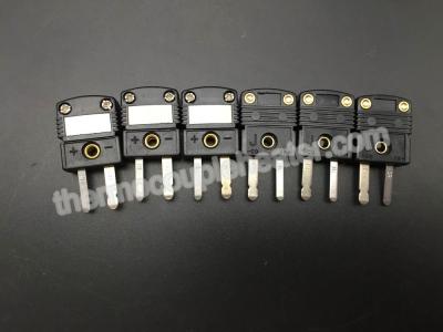 中国 黒い熱可塑性の小型熱電対コネクターの女性は熱電対ワイヤー コネクターを分けます 販売のため