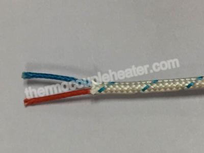 China 24 tipos de cable compensadores del termopar del AWG manga de la fibra de vidrio del aislamiento de J en venta