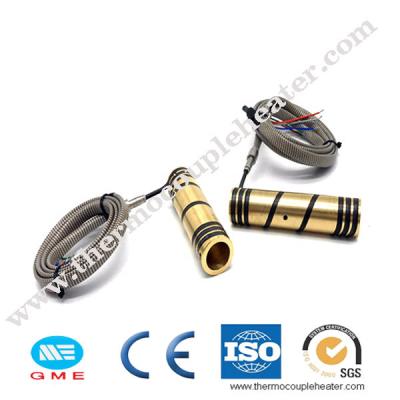 China 20mm Barrel Spring Type Brass Coil Heaters , Small Heating Element For Mould for sale