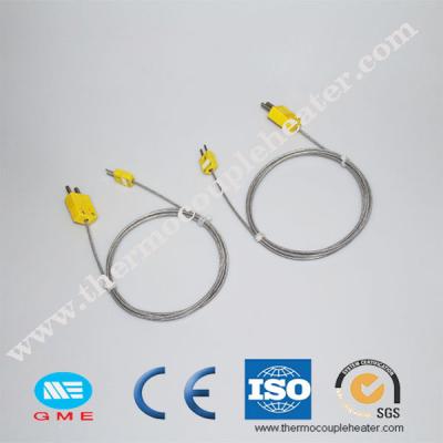 China K datilografa com proteção do cabo da compensação do fio da RTD do par termoelétrico para o uso industrial à venda