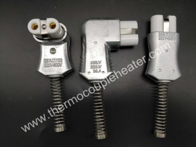 China Conector industrial 220V-600V curvado recto 35A de Heater High Temperature Ceramic Plug en venta