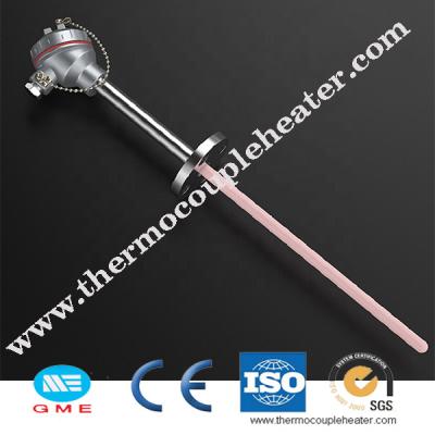 China Type S B R Platinum Rhodium Thermocouple With Ceramic Protection Probe Tube for sale