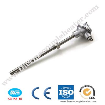 China Stainless Steel Probe Thermocouple With Movable Flange Assembly for sale