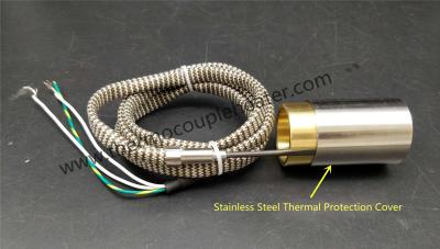 China Hot Runner Nozzle Copper Microtubular Coil Heaters With Thermal Protection Cover for sale