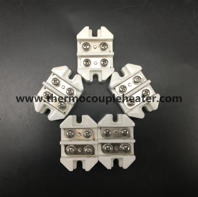 China Conector de cerámica de alta temperatura 250V esmaltado blanco - 25A en venta