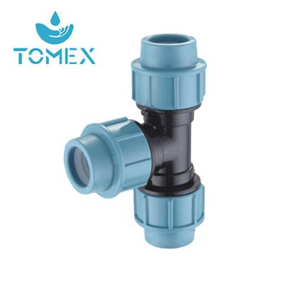 China manufacture 75mm plastic hdpe water compression fittings for irrigation for sale