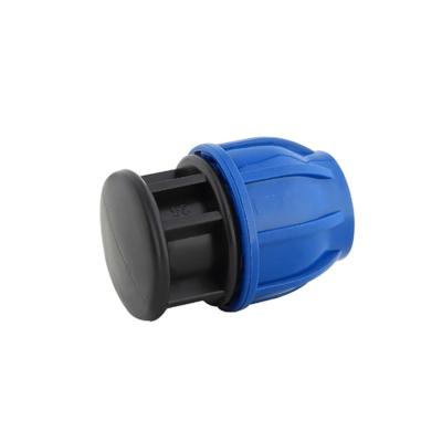 China Hot Sale PP Compression Fitting Round Type for PE Pipes Water Supply and Irrigation for sale