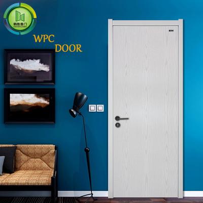China Waterproof Entrance Residential WPC Doors 45mm Thickness Bedroom Use for sale