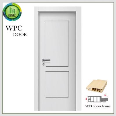 China Fire Rated Painting WPC Door Waterproof Composite 700mm Width Bedroom Use for sale