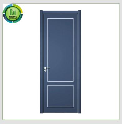 China PVC Interior Residential WPC Doors Fire Rated Polymer Waterproof For Bathroom for sale