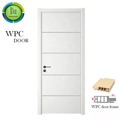 China Solid Core Israel WPC Painting Interior Front Door Wooden Timber for sale