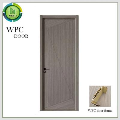 中国 反燃えるような防水ポリ塩化ビニールのドア、純木の浴室のドア900mmの幅 販売のため