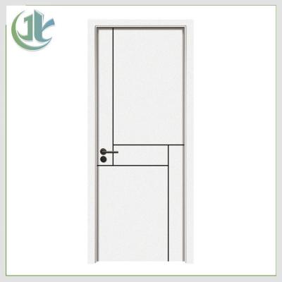 China Wood Plastic Composite WPC Hollow Door Termite Resistant Plain White for sale