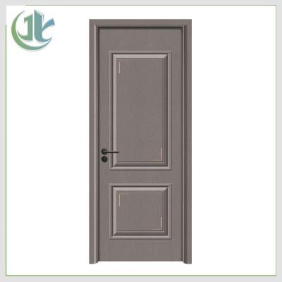 China Anti Moisture Plain PVC WPC Door OEM Hollow Interior Apartment Use for sale