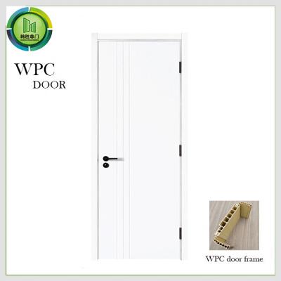 China Composite White WPC Doors For Bedroom Impact Resistant 2100mm Length for sale