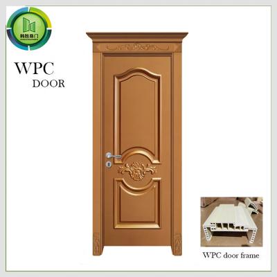 China As térmitas impermeabilizam portas de madeira avaliados do fogo, porta de madeira da pintura de WPC à venda