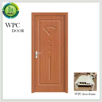 中国 反シロアリ内部WPCの木製のドアは別荘のための評価される始動させる 販売のため