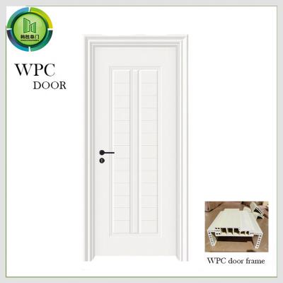 China Solid Front WPC Fire Rated Interior Wood Doors Anti Termites Apartment Use for sale
