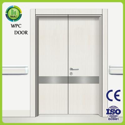 China Waterproof  Hospital Double Door , WPC Double Glass Doors Anti Insect for sale