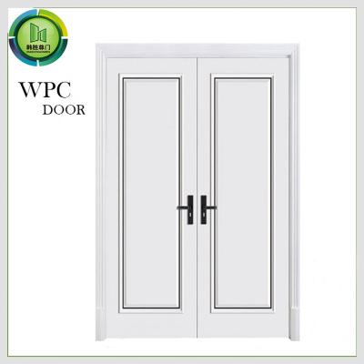 China Anti Formaldehyde WPC Double Doors Exterior Environmental Protect Apartment Use for sale