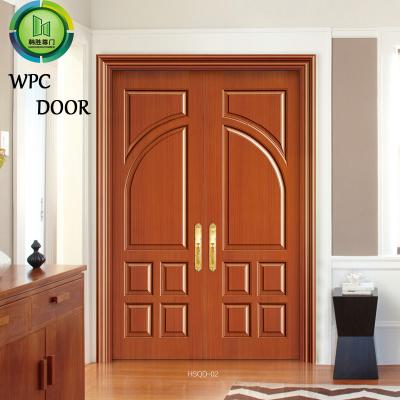 China Modern Design WPC Double Doors Fire Resistant Office 1600mm Width for sale