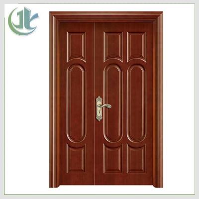 China Home Style WPC Double Composite Doors ,  Unequal Soundproof Double Doors for sale