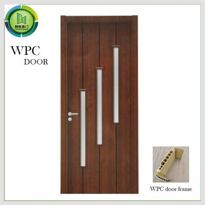 China Moisture Resistant WPC Glass Door Outward Opening Direction Kitchen Use for sale