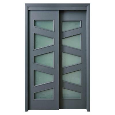 China Waterproof Internal Glass Doors Juye WPC Glass Door for Residential and Commercial Buildings à venda