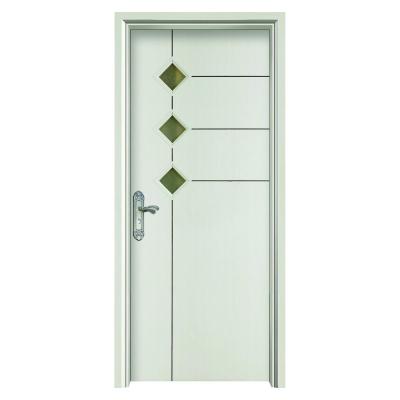 China Juye WPC Glass Door Waterproof Internal Glass Doors for Modern Homes and Offices à venda