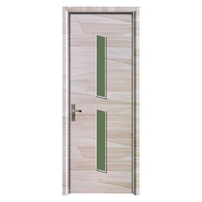 中国 Juye WPC Glass Door Interior Doors Waterproof and Fire Resistant for Moist Environments 販売のため