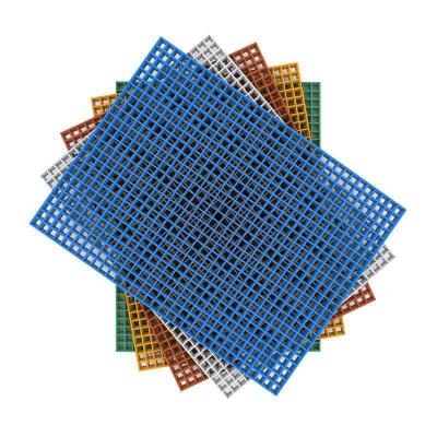 China Customizable Colour Patterns FRP Grating Walkway 38*38mm Easy Installation for sale