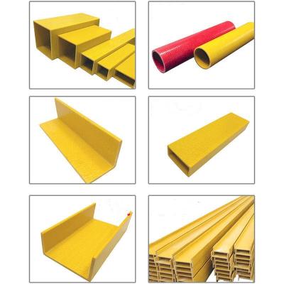 China Customized Width FRP Pultruded Sections Heat Resistance Weather Proof for sale
