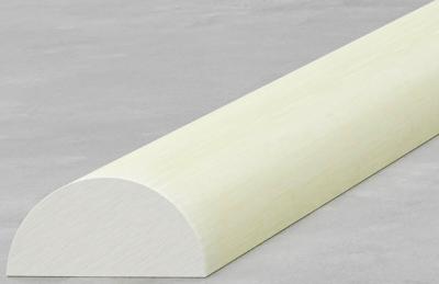 China Half Round Semicircle Pultruded Fiberglass Rod Stock Chemical Resistance for sale