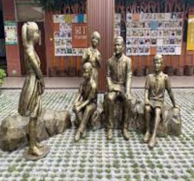 Chine Produits imités de cuivre de fibre de verre moulés par statues extérieures de fibre de verre à vendre