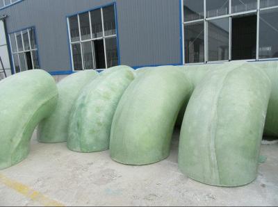 China large FRP Hand Lay Up Handmade fiberglass  elbows for Water Discharge for sale