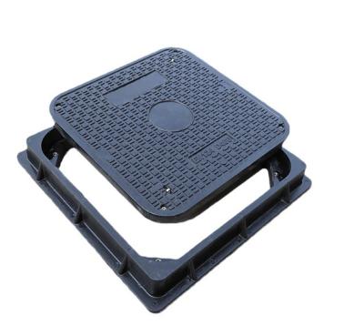 China Square Shape 25mm Fiberglass Manhole Cover Standard Size Frp Chamber Cover, Outdoor water drain covers for sale