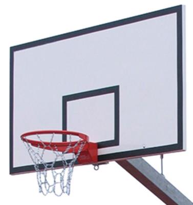 China Strong And Lightweight Fiberglass Basketball Backboard White Black Weather Proof for sale