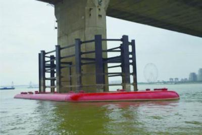 China Fibreglass Warning Marker Anti Collision Block Installed Around Bridge Piers for sale
