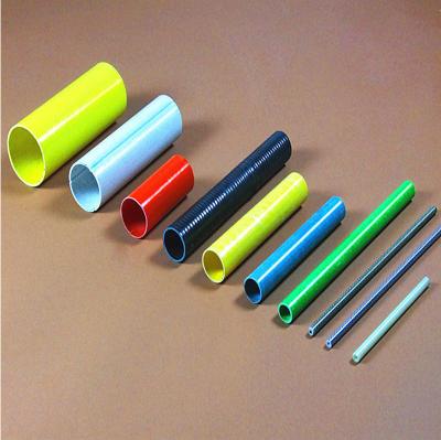 China Tubo liso del mortero de la fibra de vidrio del tratamiento del tubo hueco colorido de la fibra de vidrio en venta