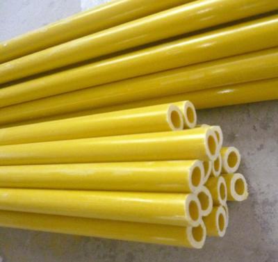 China Multipurpose Round FRP Pultruded Tube 5 Inch Fiberglass Tube In Engineering Field Hollow Tube for sale