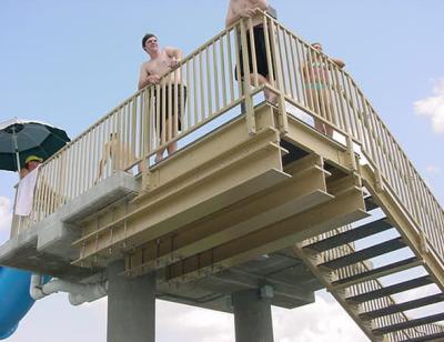 China Strong FRP Railing Systems Construction Site Fiberglass Staircase Railing for sale
