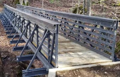 China Lightweight FRP Pedestrian Bridges Fibreglass Bridge Only Beams And Plates Required for sale
