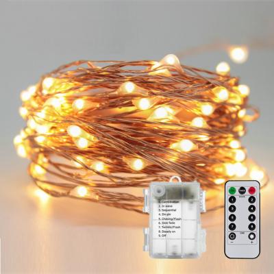 China 10 Meters Warm White Indoor and Outdoor Copper Wire waterproof String Lights for Christmas Holiday Party for sale