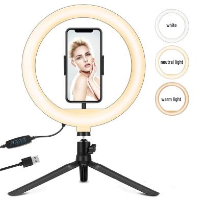 China Customization  Led Ring Light High-quality Live Broadcast 10 Ring Light With Tripod Stand en venta